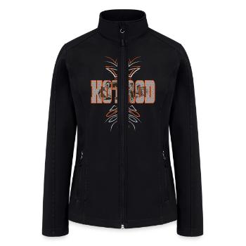 Hotrods and Pinstripes Rat Rods Car Guys - Women’s Soft Shell Jacket - black - Front