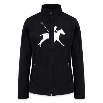 Polo Sport Rider Equestrian Gift - Women’s Soft Shell Jacket - black - Front