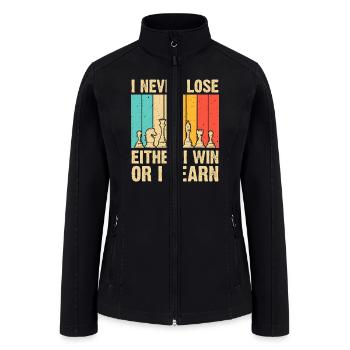 Cool Chess Lover Art For Men Women Kid Novelty Che - Women’s Soft Shell Jacket - black - Front