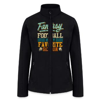 Fantasy Football is my Favorite Season - Women’s Soft Shell Jacket - black - Front