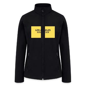 Los Angeles Coordinate's design - Women’s Soft Shell Jacket - black - Front