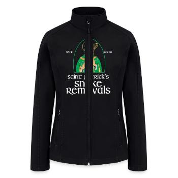 St Patrick Snake Removals Funny Saint Patrick - Women’s Soft Shell Jacket - black - Front
