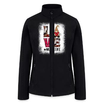 Funny Love Gnome Nursing Medical Life Nurse - Women’s Soft Shell Jacket - black - Front