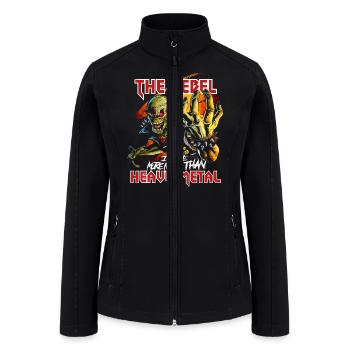 THE REBEL -METAL - Women’s Soft Shell Jacket - black - Front