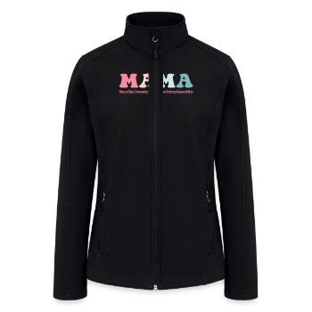 Mama Enduring Responsibilities - Mother's Day - Women’s Soft Shell Jacket - black - Front