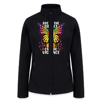 Break The Silence End The Violence Teen Dating Vio - Women’s Soft Shell Jacket - black - Front