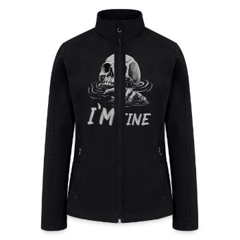 I m fine skeleton drowning Skeleton I m Fine Funny - Women’s Soft Shell Jacket - black - Front