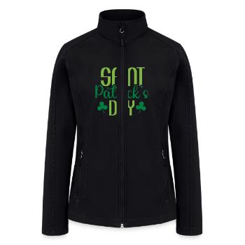Saint Patrick s Day - Women’s Soft Shell Jacket - black - Front