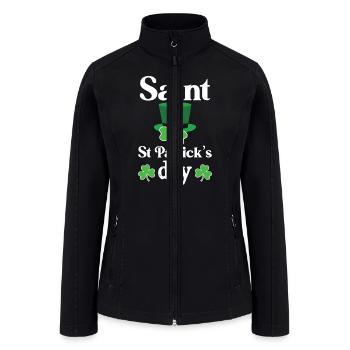 Saint St Patrick s Day - Women’s Soft Shell Jacket - black - Front
