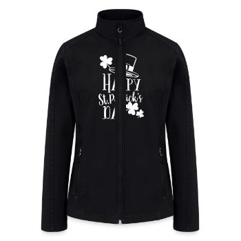 Happy Saint Patricks Day - Women’s Soft Shell Jacket - black - Front