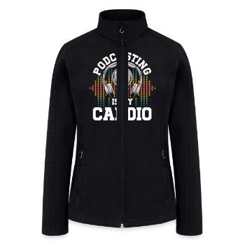Podcast Content Creators Radio Show Podcasting - Women’s Soft Shell Jacket - black - Front