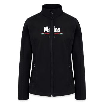 Mexico Flag T Shirt Spanish Birthday Name Matias - Women’s Soft Shell Jacket - black - Front