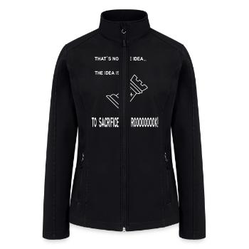 Chess Rook Sacrifice The Rook - Women’s Soft Shell Jacket - black - Front