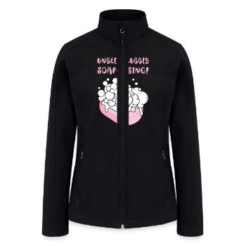 Soap Maker Soap Saponification Soap Making Bubbles - Women’s Soft Shell Jacket - black - Front