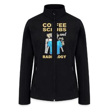 Coffee, Scrubs And Radiology Technician Rad Tech - Women’s Soft Shell Jacket - black - Front
