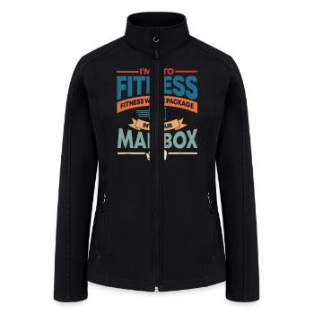 Retro I'm Into Fitness Whole Package Into Your Mai - Women’s Soft Shell Jacket - black - Front