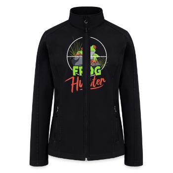 Frog Hunter Kids Shirt World s Best Frog Catcher - Women’s Soft Shell Jacket - black - Front