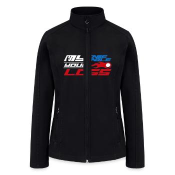 My game Table Tennis Your Lose - Women’s Soft Shell Jacket - black - Front