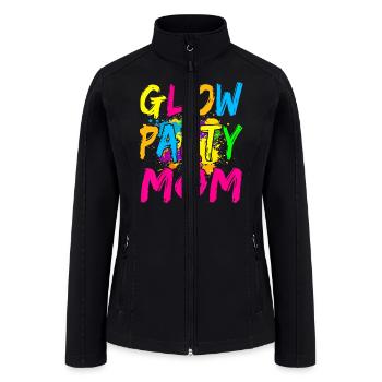 Glow Party Clothing Glow Party T Shirt Glow Party - Women’s Soft Shell Jacket - black - Front