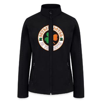 Cutest Clover In The Patch saint patricks day - Women’s Soft Shell Jacket - black - Front