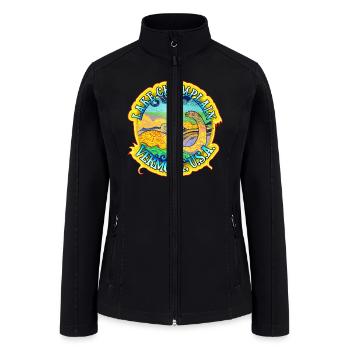 Level Up This Kid is Now a Blue Belt Karate Award - Women’s Soft Shell Jacket - black - Front