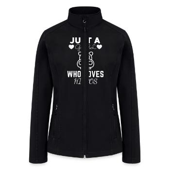 LOVE HIPPOS - Women’s Soft Shell Jacket - black - Front
