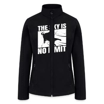 The Sky Is No Limit Wingsuit Flying - Women’s Soft Shell Jacket - black - Front