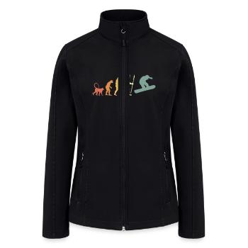 Evolution of Snowboarding - Women’s Soft Shell Jacket - black - Front