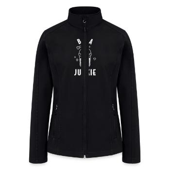 Bubble Tea Junkie, Bubble Tea Lover - Women’s Soft Shell Jacket - black - Front