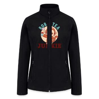 Bubble Tea Junkie, Bubble Tea Lover - Women’s Soft Shell Jacket - black - Front