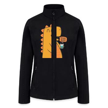 Bubble Tea Junkie, Bubble Tea Lover - Women’s Soft Shell Jacket - black - Front