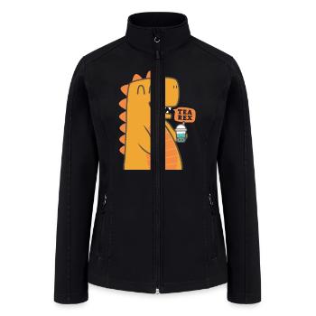 Bubble Tea Junkie, Bubble Tea Lover - Women’s Soft Shell Jacket - black - Front