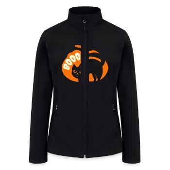 Cat Funny - Women’s Soft Shell Jacket - black - Front