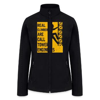 Cell Tower Engineer technicians Shirts - Women’s Soft Shell Jacket - black - Front