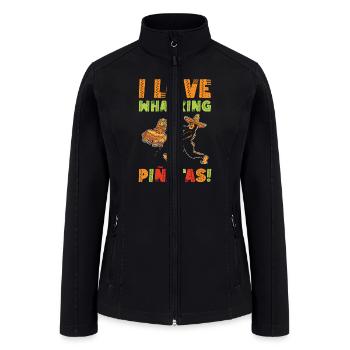 Cinco de Mayo Cryptozoology Bigfoot Fiesta Cryptid - Women’s Soft Shell Jacket - black - Front