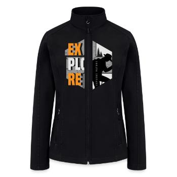 Explore Nature - Women’s Soft Shell Jacket - black - Front