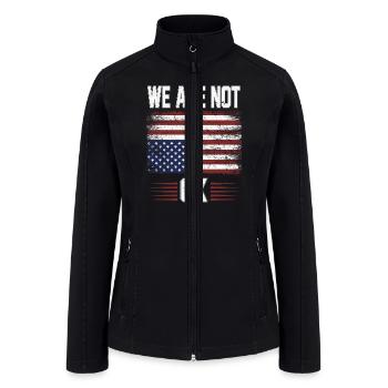 WE ARE NOT OK - Women’s Soft Shell Jacket - black - Front