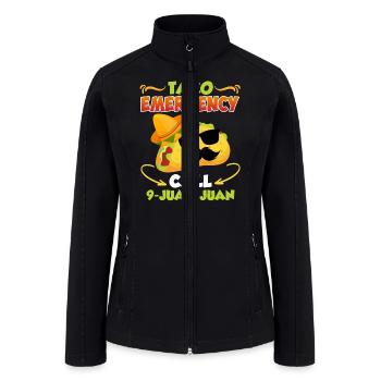 Taco Emergency Call 9 Juan-Juan Mexican Taccos - Women’s Soft Shell Jacket - black - Front
