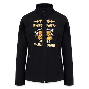 Taco Emergency call 9 Juan Juan Taco Fan Mexico - Women’s Soft Shell Jacket - black - Front