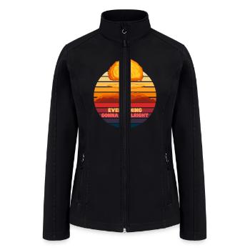 Funny Nuclear Optimist - Women’s Soft Shell Jacket - black - Front