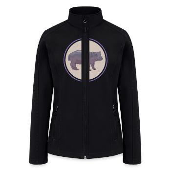 Hippo Lover Hippos Hippopotamus - Women’s Soft Shell Jacket - black - Front