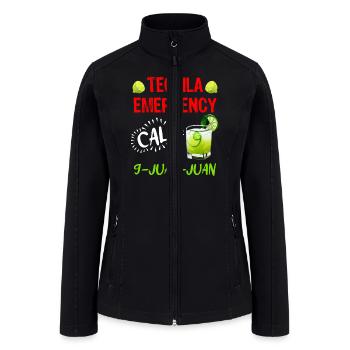 Tequila Emergency call 9 Juan Juan Mexico Fan - Women’s Soft Shell Jacket - black - Front