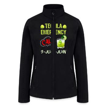 Tequila Emergency call 9 Juan Juan Mexico Fan - Women’s Soft Shell Jacket - black - Front