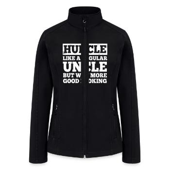 Funny Uncle Design For Men Best Uncle Male Relativ - Women’s Soft Shell Jacket - black - Front