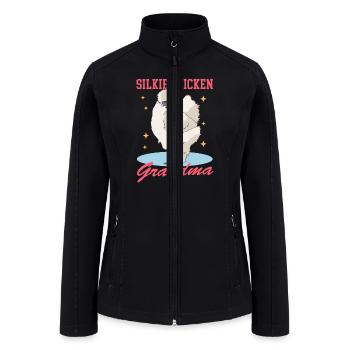 Silkie Chicken Grandma Chickens Silky - Women’s Soft Shell Jacket - black - Front