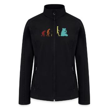 Panda Evolution Panda Bear Friend Lover Giant - Women’s Soft Shell Jacket - black - Front