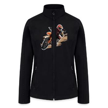 Motocross - Women’s Soft Shell Jacket - black - Front