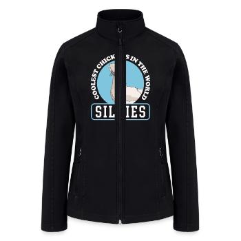 Silkies Coolest Chickens Silkie Chicken - Women’s Soft Shell Jacket - black - Front