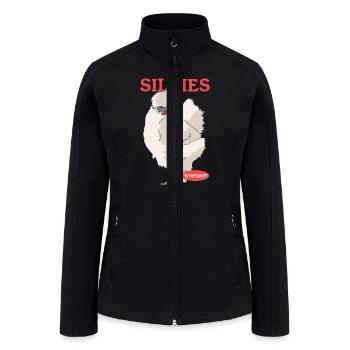 Silkies Coolest Chickens Silkie Chicken - Women’s Soft Shell Jacket - black - Front