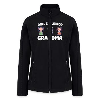 Doll Collector Grandma - Women’s Soft Shell Jacket - black - Front